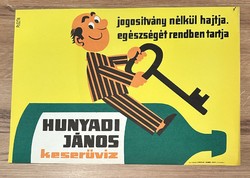 Hunyadi János keserűvíz plakát