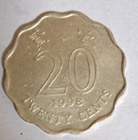 1998. Hong Kong 20 cent (6)