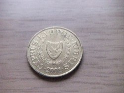 5 Cent 2001 Cyprus