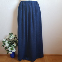 New, custom-made navy blue embroidered muslin skirt, bridesmaid maxi skirt