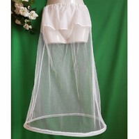 New custom-made 1 hoop silk-tulle petticoat tire, step relief for shorter ladies