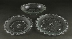 1P899 retro glass serving bowl 3 pieces