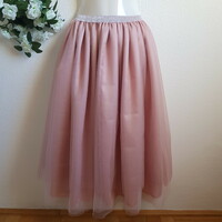 New Unique Ripped Effect Powder Tulle Skirt Casual Short Midi Skirt With Glitter Waist