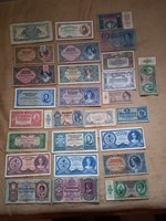 27 pieces of mixed collection paper money!