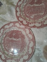 Angol pink tányér