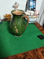 Folk ceramic earthenware pot