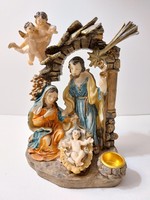 Christmas Nativity Holy Family with angels
