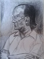 Gyula Hornyánszky: male portrait