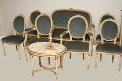 xiv. Lajos baroque sofa set with coffee table
