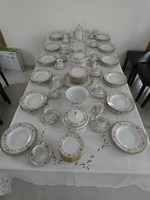 Perfect condition, antique, 12-person Eschenbach porcelain dinner, coffee and cake set