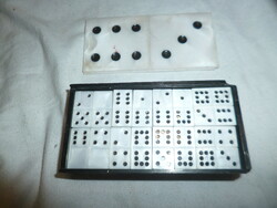 Old retro small road game dominoes