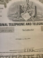 50 éves Amerikai eredeti telefonrészveny