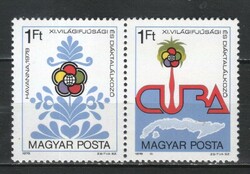 Hungarian postman 1515 mbk 3278-3279 kat price 100 ft