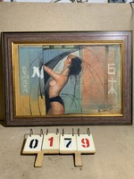 Supachay japán festő olaj, vászon festménye, 55 x 81 cm-es. 0179