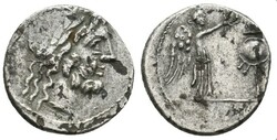 Római Köztársaság, ANONYMOUS. Victoriatus (i.e. 211-210) Suberatus Denar