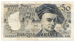 French 50 francs 1983. There is mail, read it!