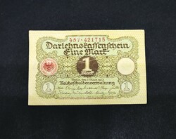 Németország 1 Márka 1920, VF+