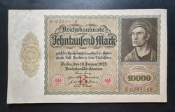 Germany, large format 10000 marks 1922, vf+