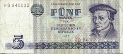 5 Mark 1975 ndk Germany