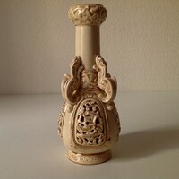 Zsolnay dragon lizard vase - old ivory