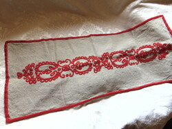 Beautiful embroidered Transylvanian written handwork tablecloth, runner