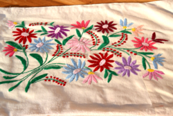 Antique old hand embroidered folk pillow cover small pillow cover decorative pillow cover