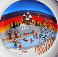 Barbara Fürstenhöfer seasonal decorative plate - winter - 25 cm