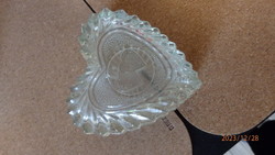 Heart-shaped glass bonbonier / jewelry holder