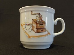 Czech porcelain thun cocoa mug, coffee grinder