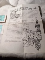 Gysev Sopron program guide from 1977 + 2 Széchenyi Museum Railway tickets