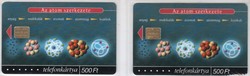 Hungarian phone card 0670 2001 chemistry 1 ods 4 + numbered 26,000-2000 pieces