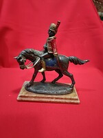 Ezüst lovas szobor1890-1910 èvek Angol lovas!