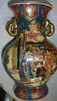 Beautiful antique hand painted vase with beautifully crafted scenes