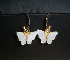 Butterfly French clasp earrings.