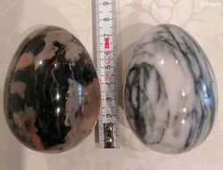 2 larger gemstone eggs