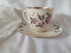 Purple floral tea set