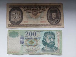 Fifty forints 1989 and two hundred forints 2005 can be collected in Kaposvár-Budapest