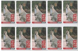 Hungarian phone card 1082 1212-kangaroo 200,000 Pcs.