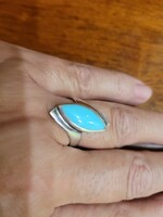 Ezüst gyűrű türkiz kővel