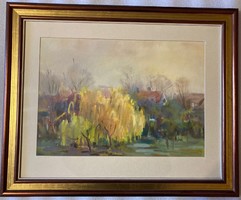 Lajos Dobos(1921-2012): two willow trees