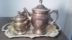 Silver-plated tea set