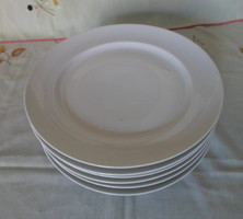 White porcelain flat plate, plate set (retro plate, set)