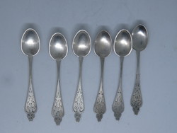 6 silver mocha spoons
