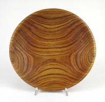 1Q029 Faragott asztalközép kínáló tál fa tál 25 cm
