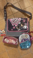 Bag/money tray/pen holder package for girls (4 pcs.)