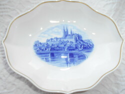 2 Porcelain bowls with the image of a city with a sword mark