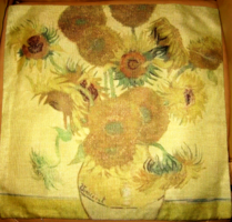 We have gogh painting pillows, sunflowers, decorative pillow covers, pillow covers