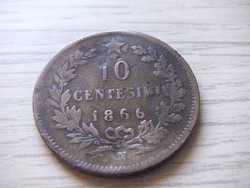 10 Centesimi 1866 ( n ) Italy