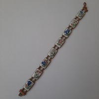 Vintage fire enamel bracelet