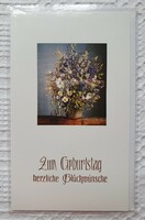 Születésnapi jókívánság képeslap borítékkal üdvözlőlap üdvözlőkártya levelezőlap postatiszta német